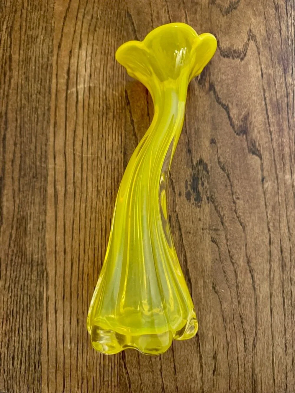 Vintage Yellow Flower Vase Margie's Garden MCM